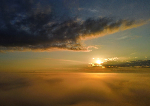 Foggy Sunrise Over Tinkers Creek Gorge