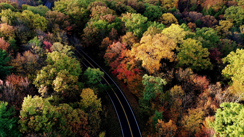 Gorge Parkway from the drone