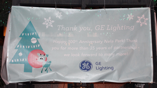 GE Lighting - Christmas display in downtown Cleveland on Public Square