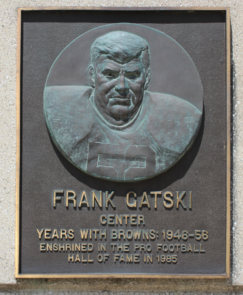 Cleveland Browns NFL Hall of Fame  Frank Gatski