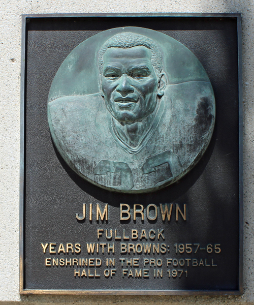 Jim Brown Plaque at Cleveland Browns Stadium