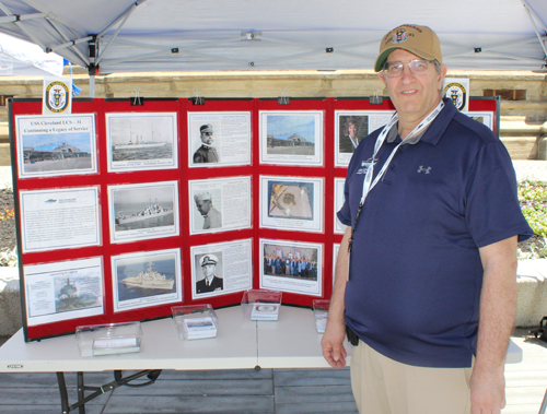 USS Cleveland display