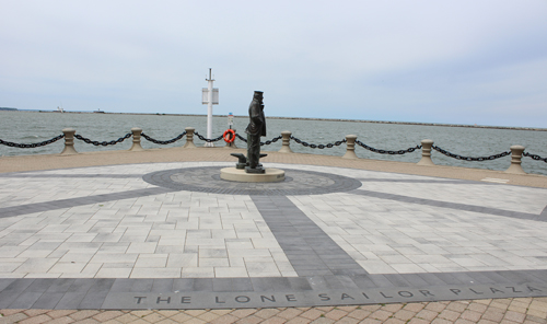 Lone Sailor Plaza in Cleveland Ohio