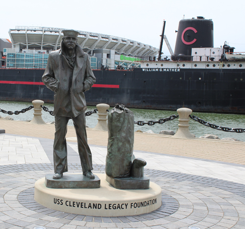 Lone Sailor Statue in Cleveland