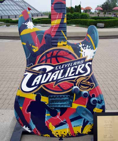 Cleveland Cavaliers Guitar at Guitarmania in Cleveland