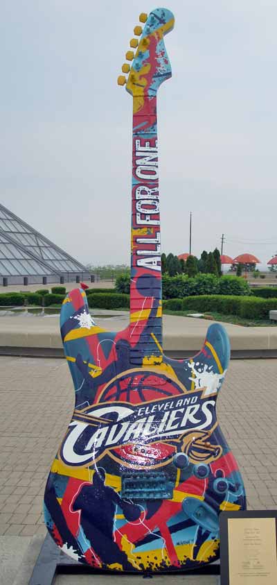 Cleveland Cavaliers Guitar at Guitarmania in Cleveland