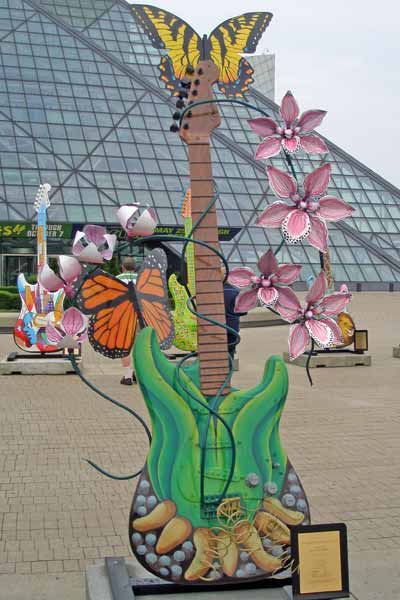 Cleveland Rocks the Garden Guitar at Guitarmania in Cleveland