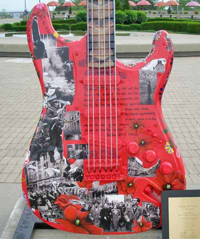 Hungarian Revolution guitar at Guitarmania at the Rock and Roll Hall of Fame in Cleveland