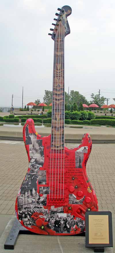 Hungarian Revolution guitar at Guitarmania at the Rock and Roll Hall of Fame in Cleveland