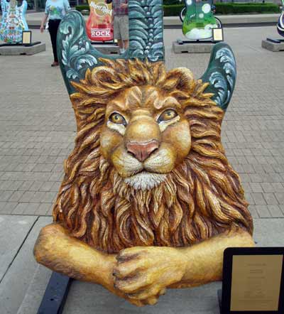 Rock-n-Roar Lion Guitar at Guitarmania in Cleveland