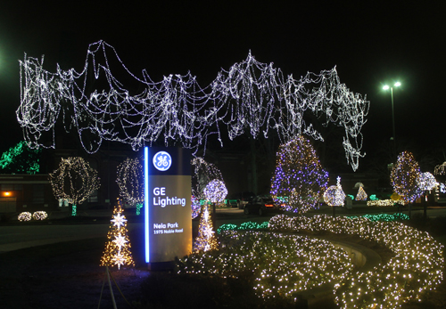 GE Nela Park Christmas Light Display 2015 in East Cleveland