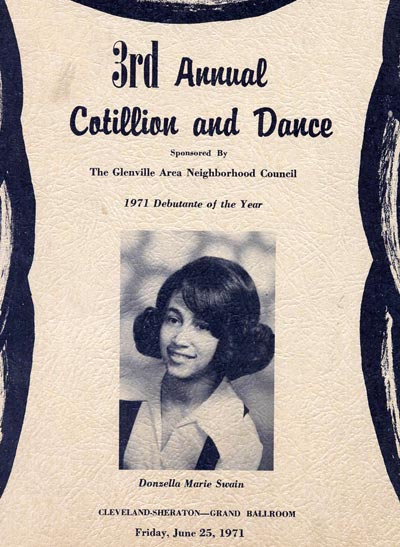 1971 Glenville Cotillion program cover