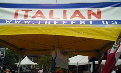 Italian Catholics booth at the Cleveland Fest 2007