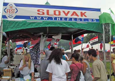 Slovak display at the Cleveland Catholic Fest 2007
