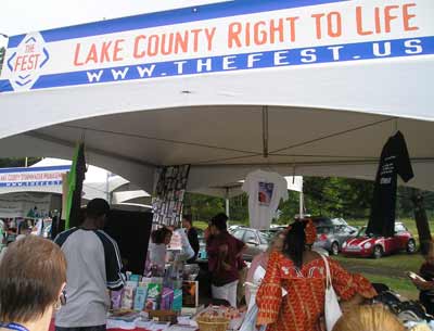 Lake County Right to Life display