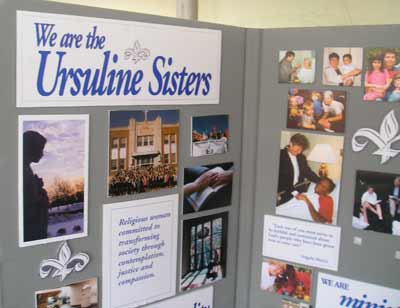 Ursuline Sisters display at The Fest