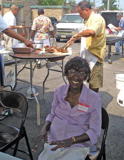 Volunteers at the St Philomena rib off