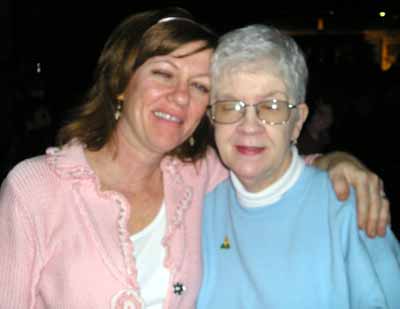 Beth Gilbert with mom Pat Hunt