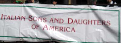 Italian Sons and Daughters of America Banner