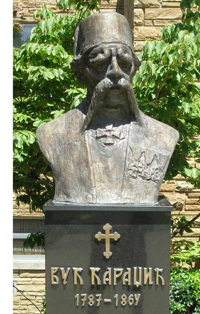 Statue at Saint Sava Serbian Orthodox Cathedral