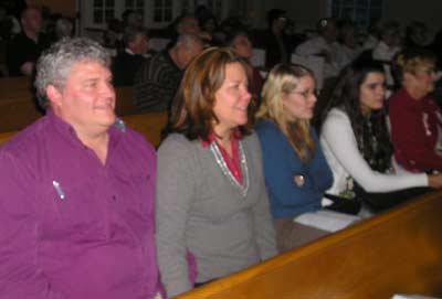 Lauren and Sue Lanphear and others watching the performance