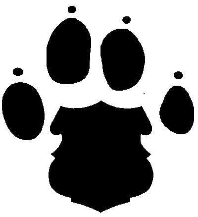 East Cleveland K9 unit paw print