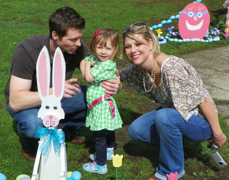 Family at Jellybeanville in Euclid Ohio