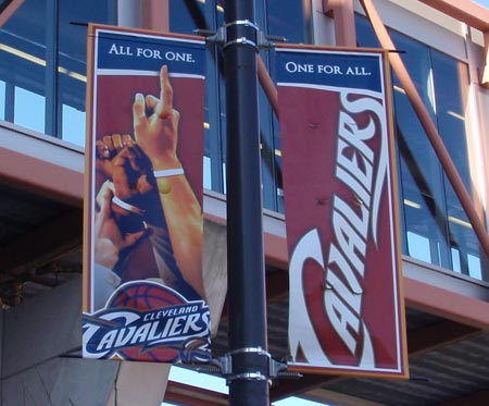 Cleveland Cavs Cavalier playoff banner