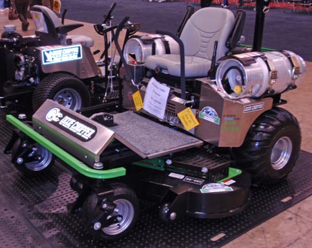 Dixie Chopper Propane lawnmower at the 2009 Cleveland Home and Garden Show (photos by Dan Hanson)