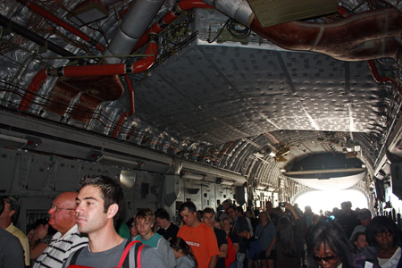 Inside Air Show plane