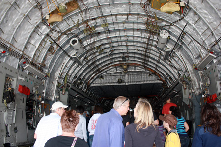 Inside Air Show plane