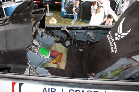 Cockpit of US Air Force plane