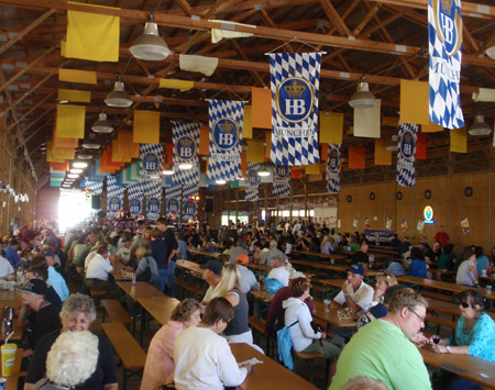 Bier Garden at 2010 Cleveland Labor Day Oktoberfest 