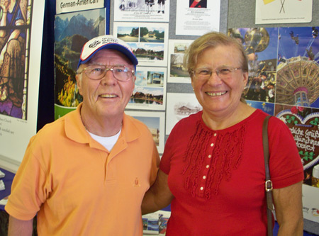 Hans Kopp and his wife showcased German cultural organizations