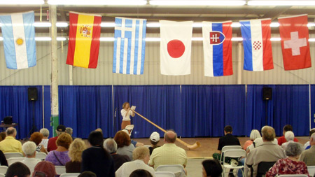 Laura Nelson and her Swiss Alphorn