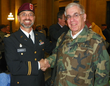 Chaplain Hankins and Lt Colonel Joe Meissner