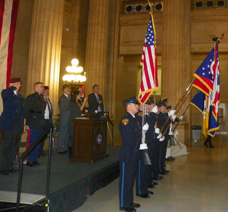 The Colors were presented by the Cleveland Department of Public Safety