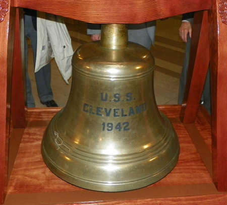 USS Cleveland ship bell