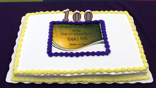 birthday cake for Mayor Perk