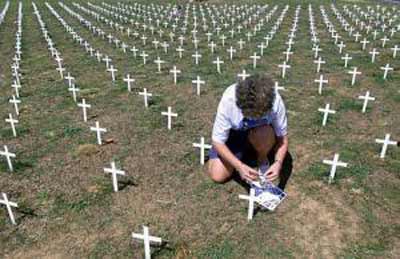 3,000 crosses in Ohio 9/10/02