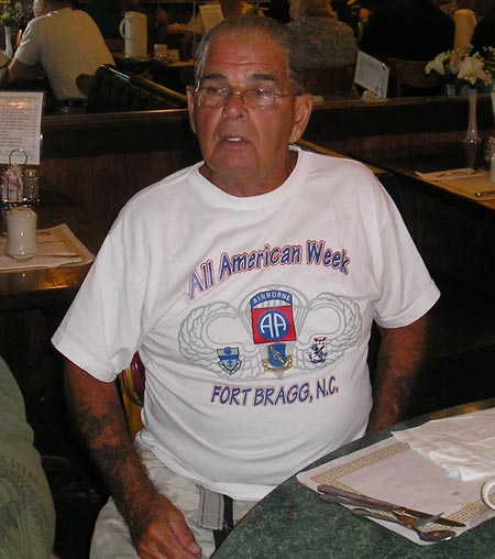 Cleveland 82nd Airborne veteran in Fort Bragg shirt