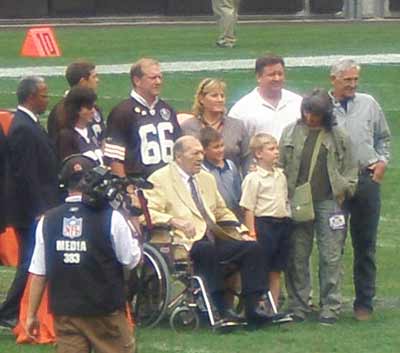 Browns Hall of Famer Gene Hickerson and family