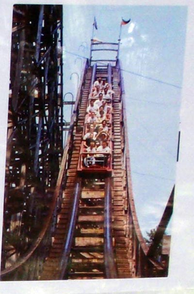 Photo of the Thriller Roller Coaster at Euclid Beach Park