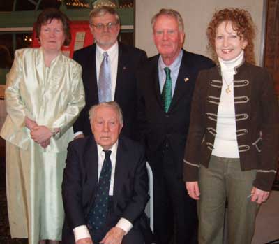 The 4 honorees with Regina Costello of Western Reserve Historical Society, Irish History Division