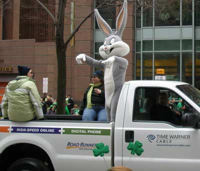 Bugs Bunny was Irish for a day