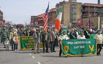 Irish American Club East Side stepping off