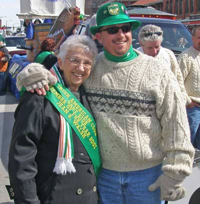 Jean Walsh and son Danny