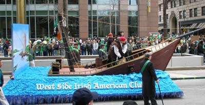 Pirate Queen of Ireland Grace O'Malley float - West Side Irish