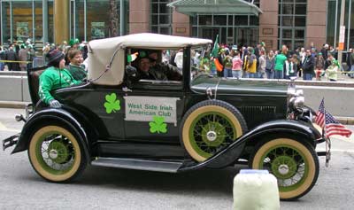 West Side Irish American Club car