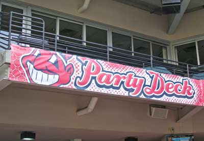 Cleveland Indians Party Deck
